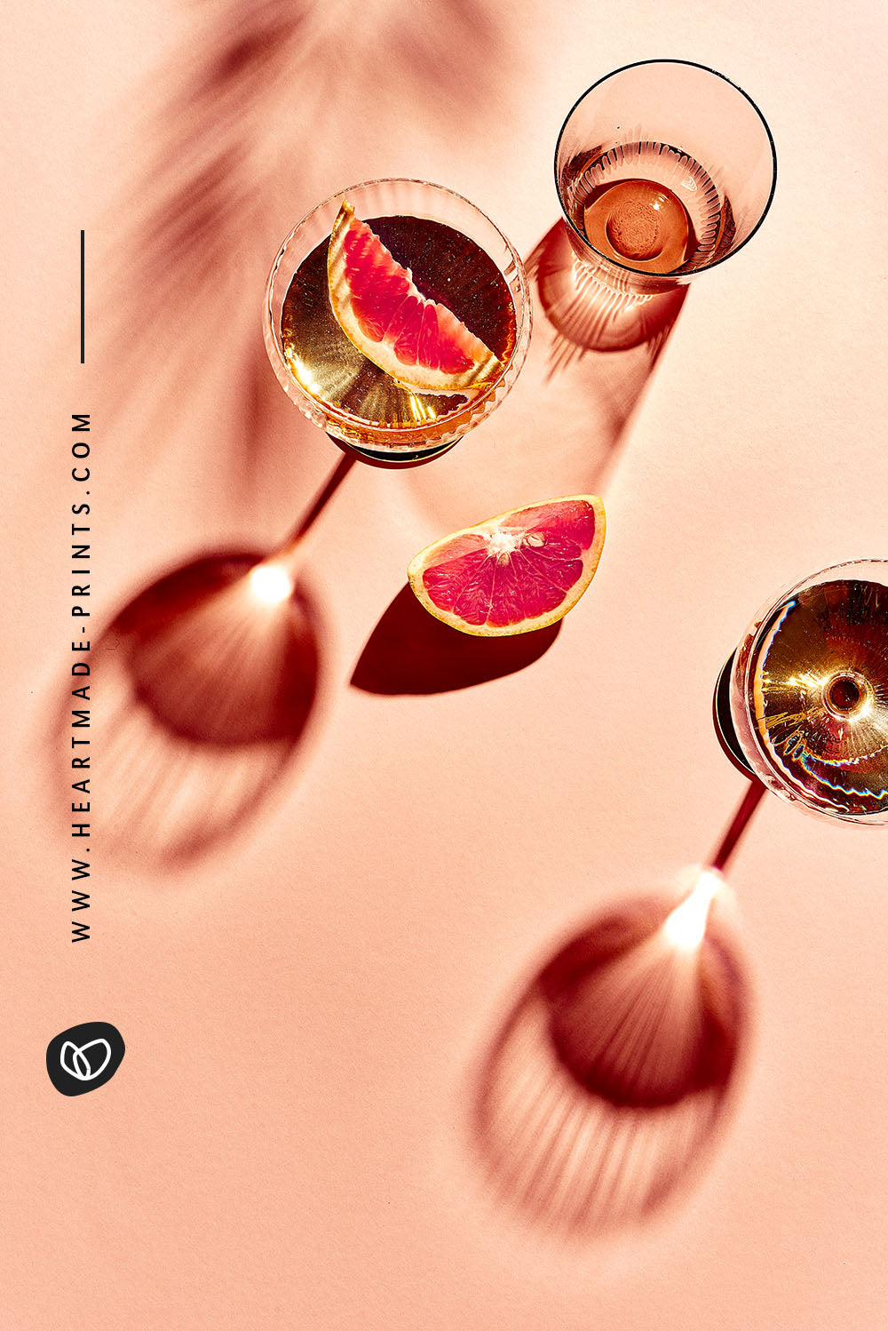 Pink Summer Drinks Wandbilder für die Küche