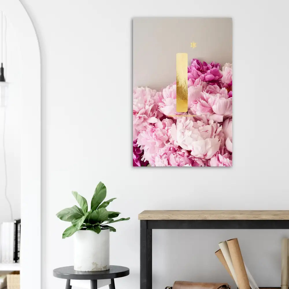 Pfingstrosen ABC | Buchstabe I hell