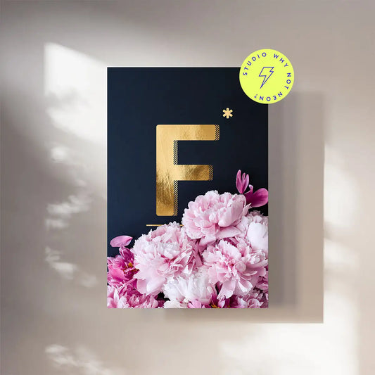 Pfingstrosen ABC | Buchstabe F