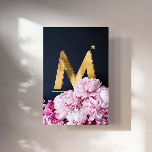 Pfingstrosen ABC | Buchstabe M