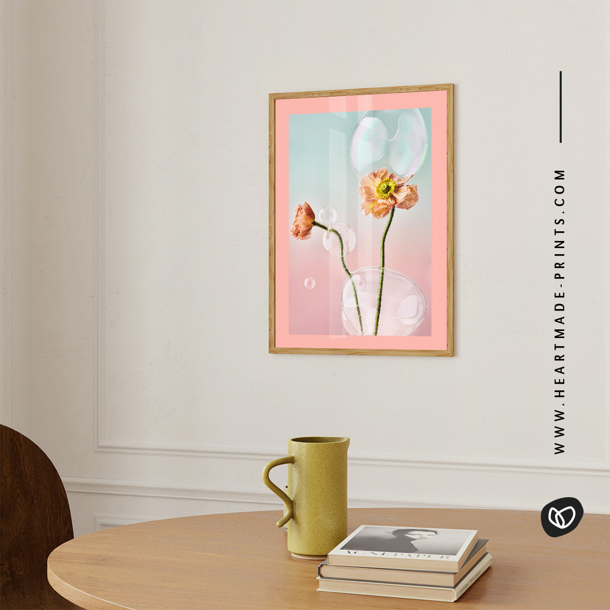 Iceland Poppies & Bubbles No.1 Art Print