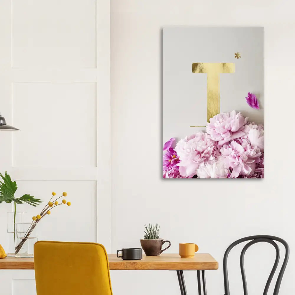 Pfingstrosen ABC | Buchstabe J hell